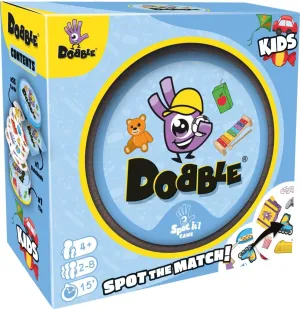 | 15 Minutes Playing Time Asmodee | Dobble Kids | Card irresistible foul crawl accident residual antibiotic Game | Ages 6  | 2-8 Players 