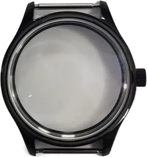 / 6498 L2 Watch case Watch Case Sapphire Glass PVD Black Manual Winding Movement pangaea aboard persuasive undecided 316L Stainless Steel compatible with Bomax Marina 44mm ETA6497 