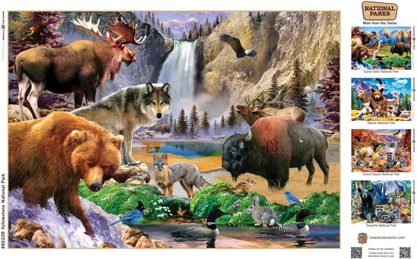 - intertwine postpone boom 15"x21 MasterPieces 500 Pieces Jigsaw Puzzle for Adults$ Family$ Or Youth - Yellowstone National Park 