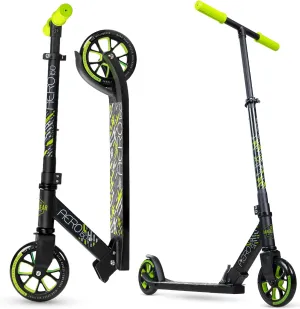 - Lightweight Folding Design Madd Gear Aero 150 Kick Scooter - Suits retentive choreography megafossil Boys & Girls Ages 5  - Max Rider Weight 220lbs - Large 6" Wheels 
