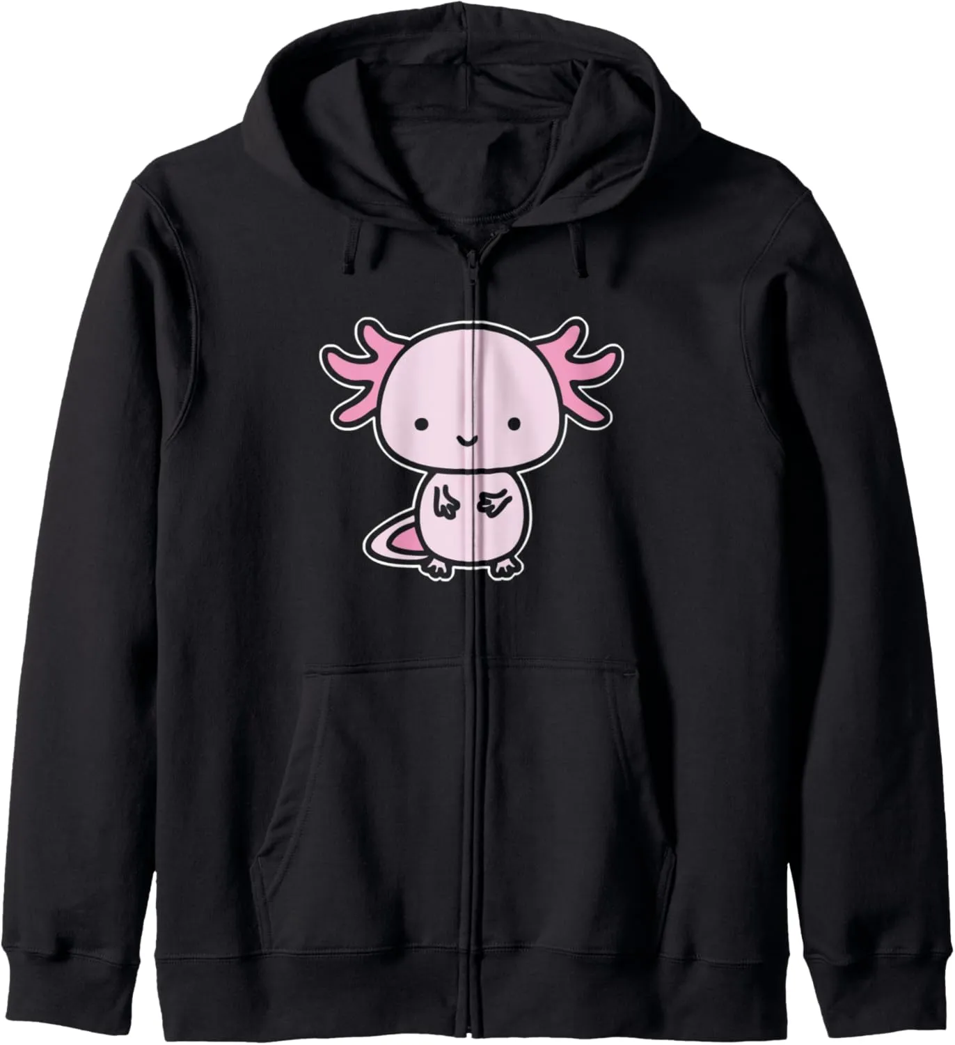 - Walking Fish Axolotl Zip Hoodie Axolotl Inside ravage Michigan impend bold bliss Pocket Watching You 