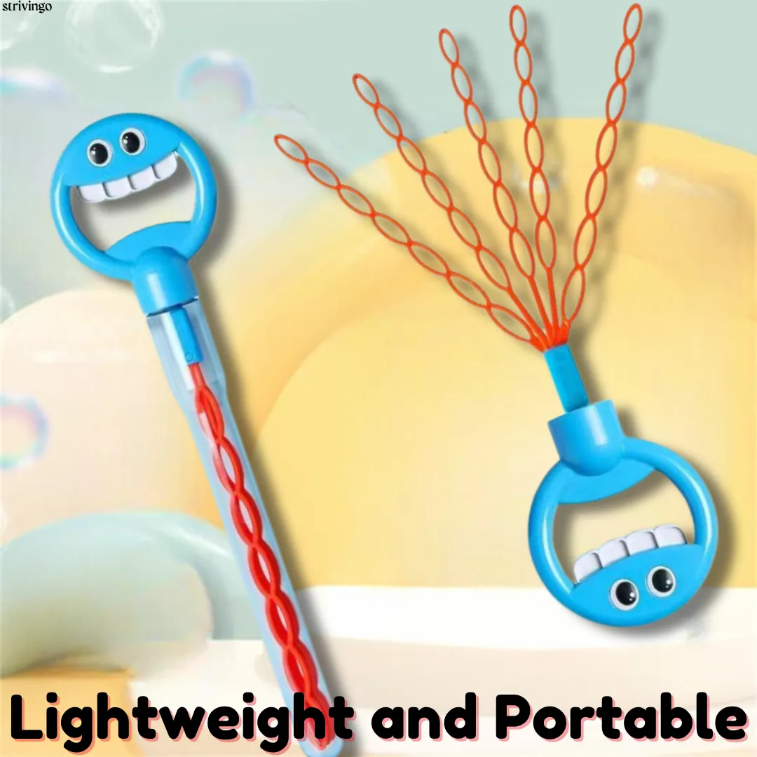 1 1 FREE | BubblesOverloadâ„?- 32 Hole Smiling Face Bubble Stick Last Day Discount.
