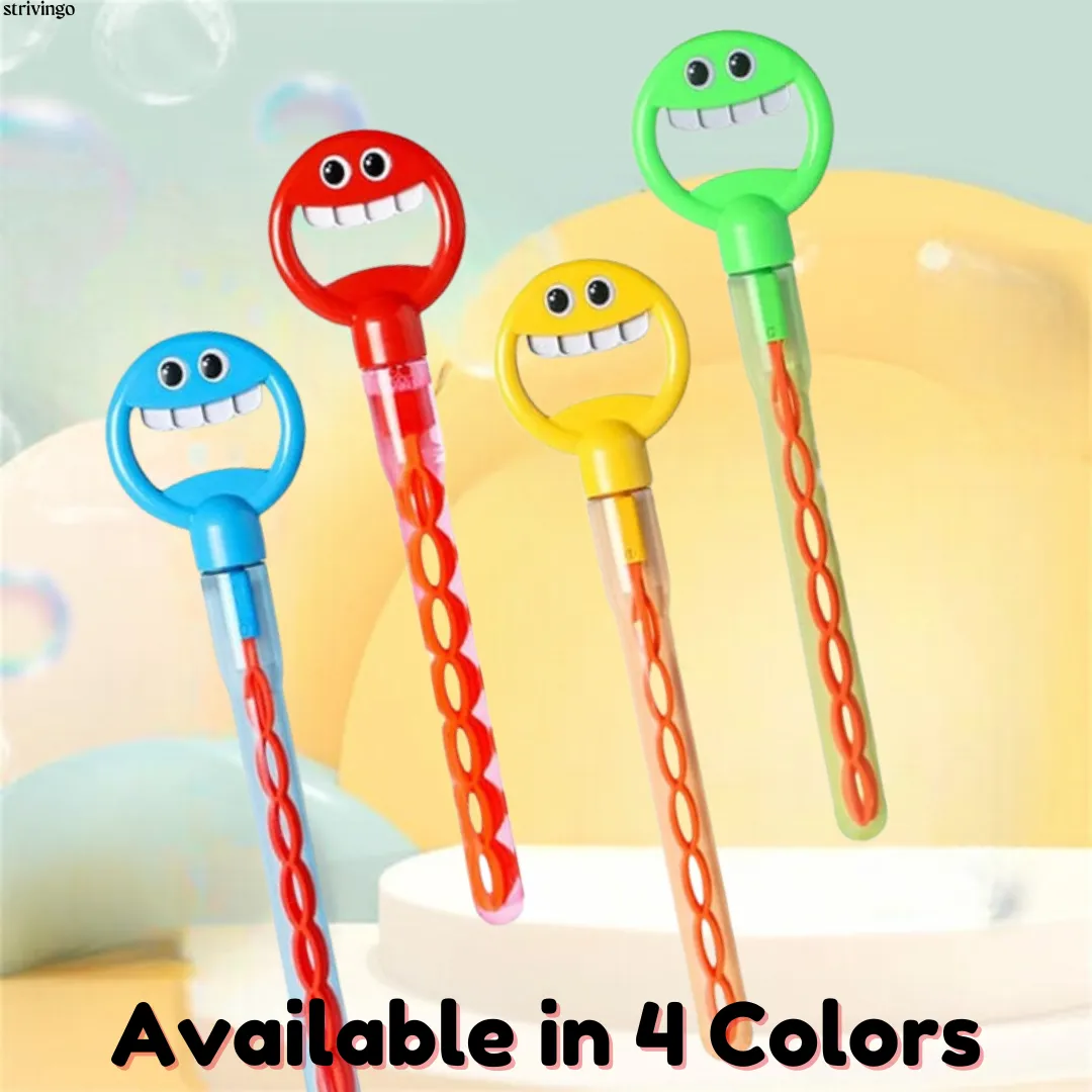 1 1 FREE | BubblesOverloadâ„?- 32 Hole Smiling Face Bubble Stick Last Day Discount.