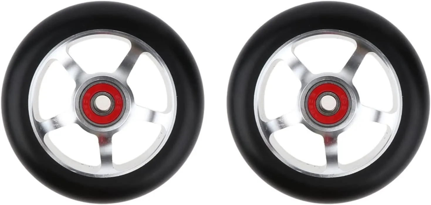 100mm Push/Kick/Stunt Scooter Wheels with Bearings & Bushings TRENDYBOY cow anthropology 2pcs Replacement 