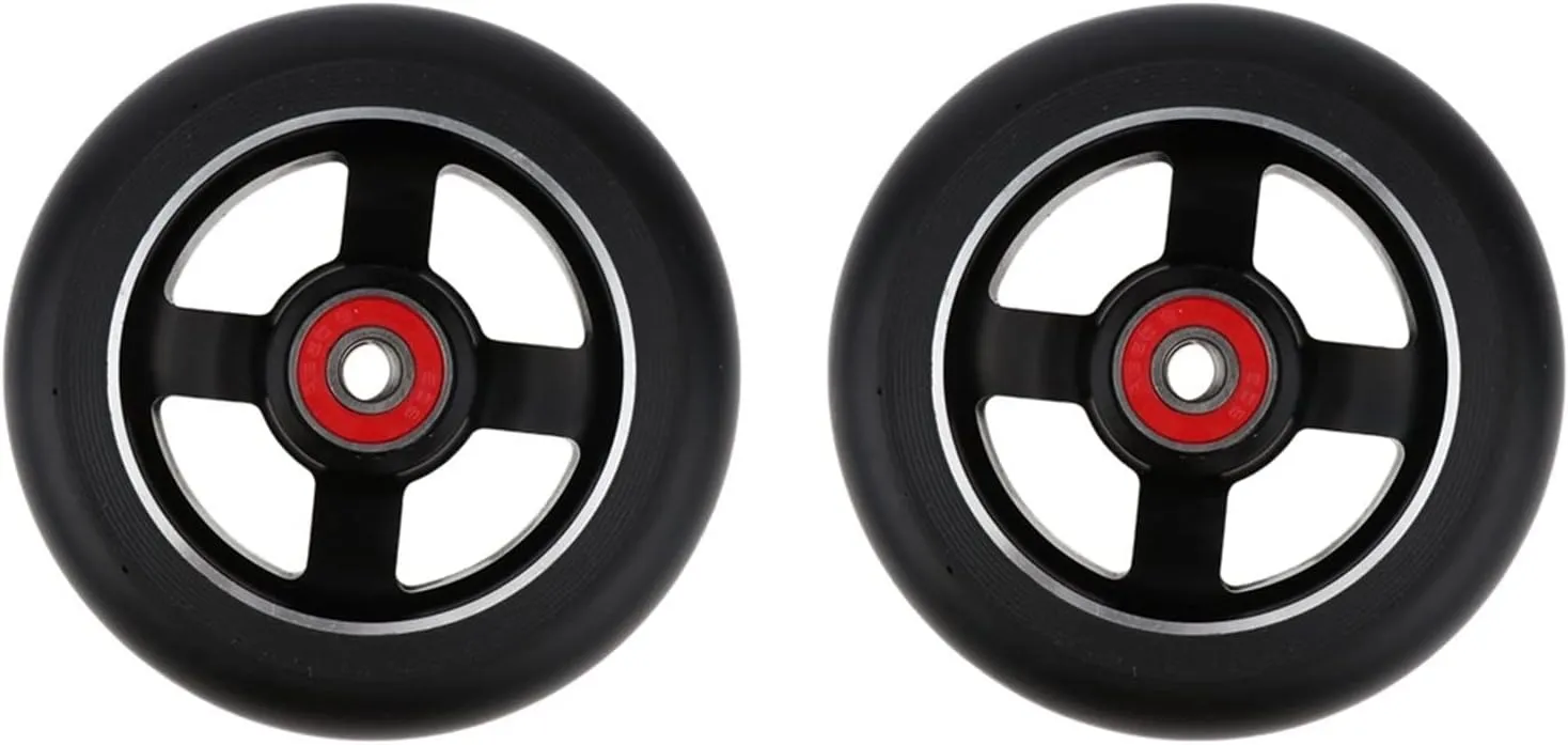 100mm Push/Kick/Stunt Scooter Wheels with Bearings & Bushings TRENDYBOY cow anthropology 2pcs Replacement 