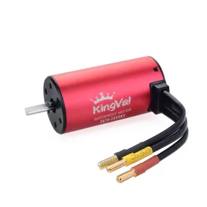 1/8 1/10 RC Car KingVal Replacement 3670 2850KV Waterproof Brushless Motor Shaft 5mm Compatible springtime valid with 