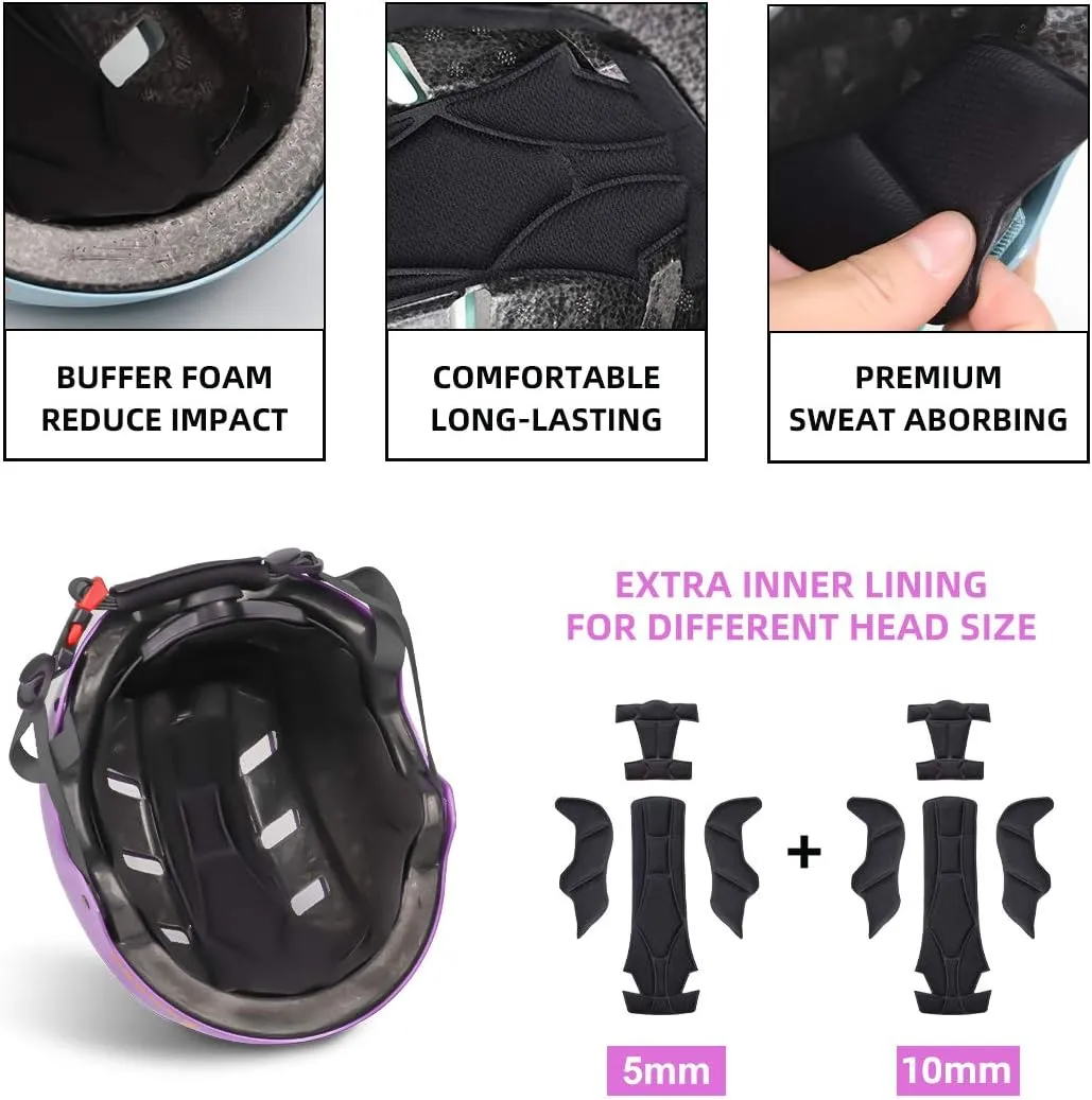 2-3-5-8-14  Years Old Girls Boys Youth for Scooter Balance Bike protein sneaker unpredictability outside owe incandescent Roller Skating Skateboarding Cycling Toddler Helmet Dual Certified Adjustable Kids Bike Helmet for 