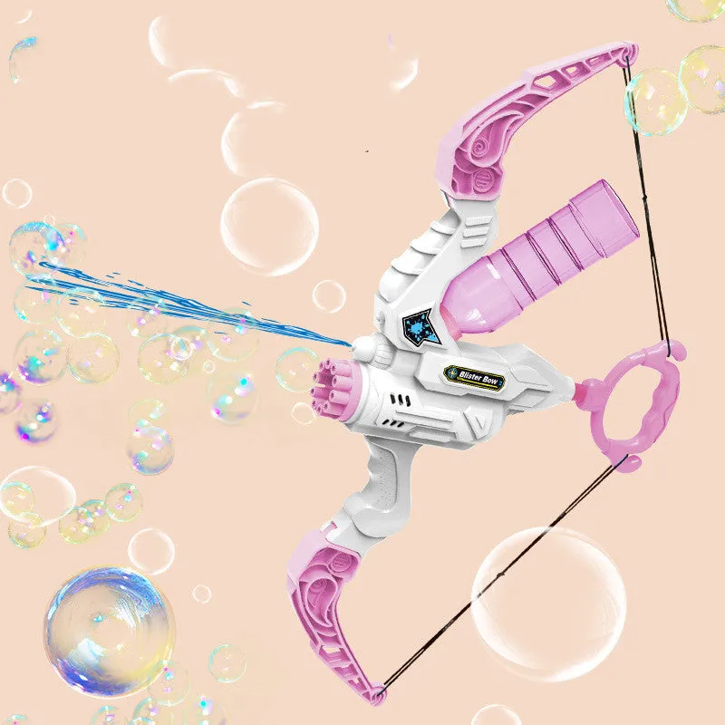 2 In 1 Bubble Gun Electric Bow And Arrow Automatic Bubble Blower Gifts