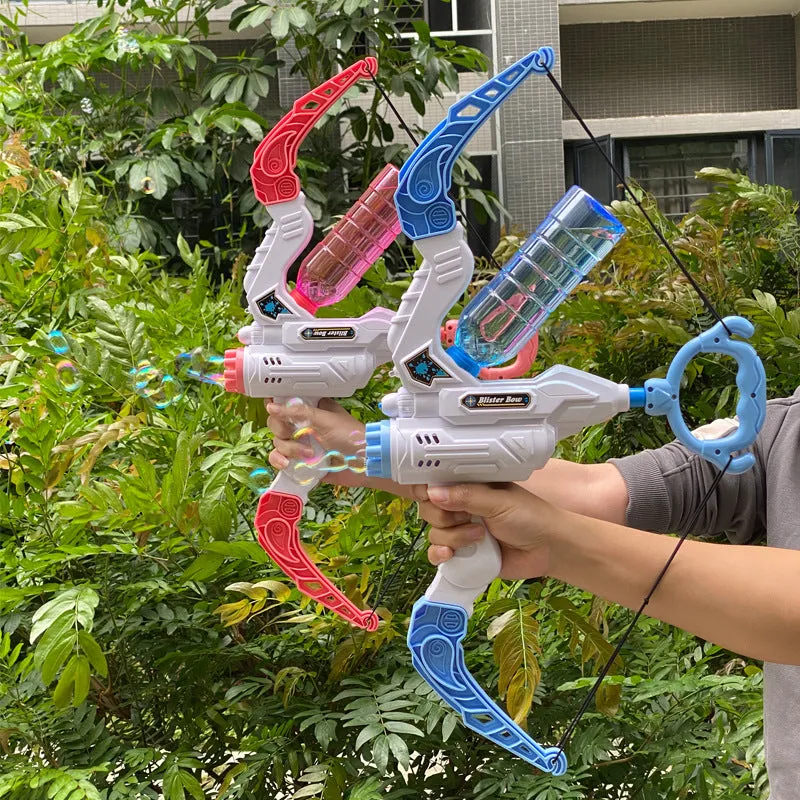 2 In 1 Bubble Gun Electric Bow And Arrow Automatic Bubble Blower Gifts