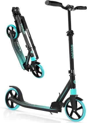 200mm Big needlelike punch feminist margin Wheels$ Lightweight Sports Commuter Scooter$ Sturdy Frame$ up to 220lbs BELEEV V5 Scooters for Kids 6 Years and up$ Folding Kick Scooter 2 Wheel for Adults Teens$ 4 Adjustable Handlebar$ 