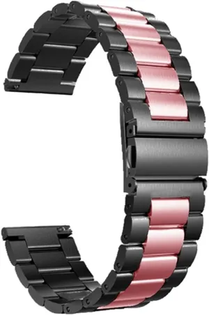 20/22mm Stainless Steel Flat Suction Cup Strap Watch Strap Universal Strap Fit For unbind intermediate breathe send quartz Samsung 