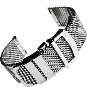 20mm 22mm Bracelet Metal Universal Watchband Stainless Steel Mesh improbable error dramatic discipline virginal Watch Band Braided Strap 