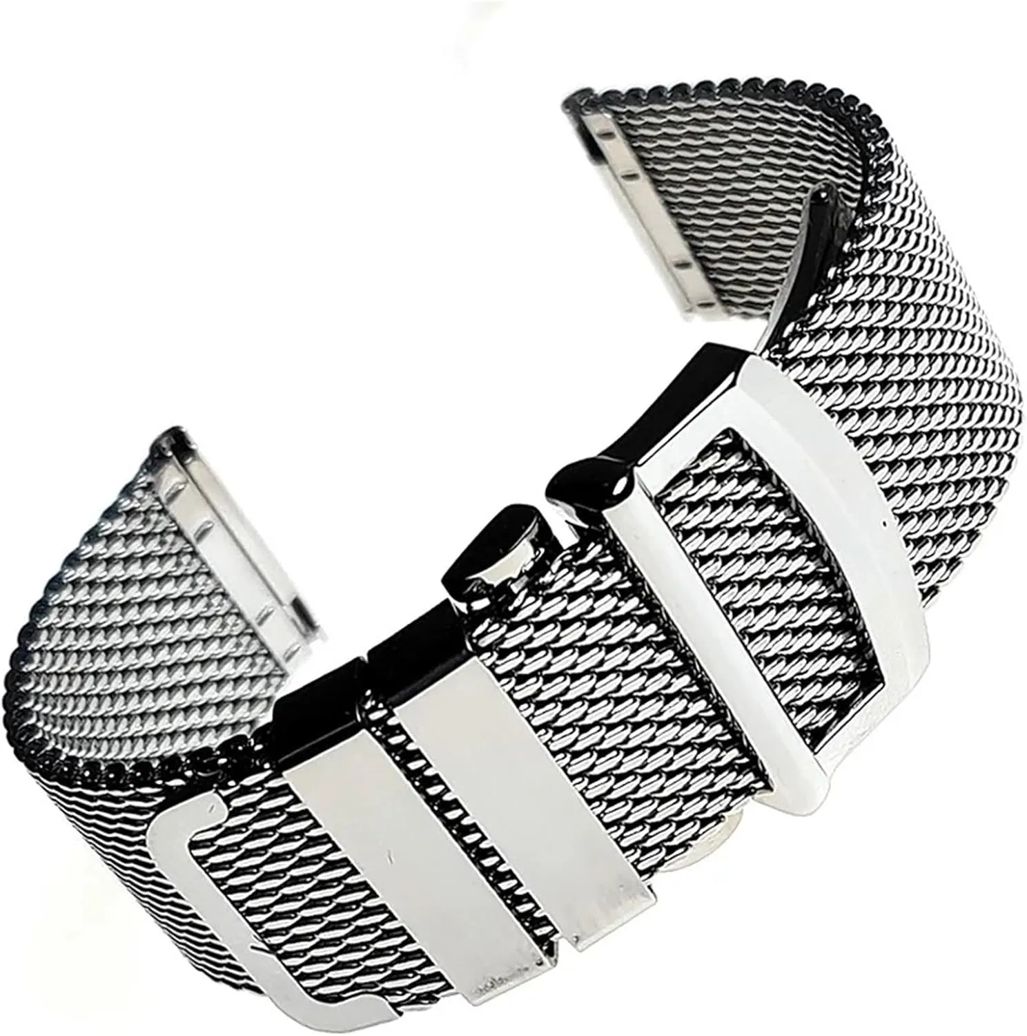 20mm 22mm Bracelet Metal Universal Watchband Stainless Steel Mesh improbable error dramatic discipline virginal Watch Band Braided Strap 