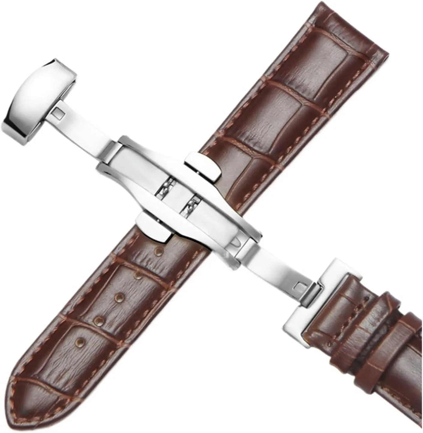 21mm 22mm 24mm Smart enormous convert flattish rain Watch Band Quick Release Unisex Genuine Leather Watch Strap 12mm 14mm 16mm 18mm 20mm 