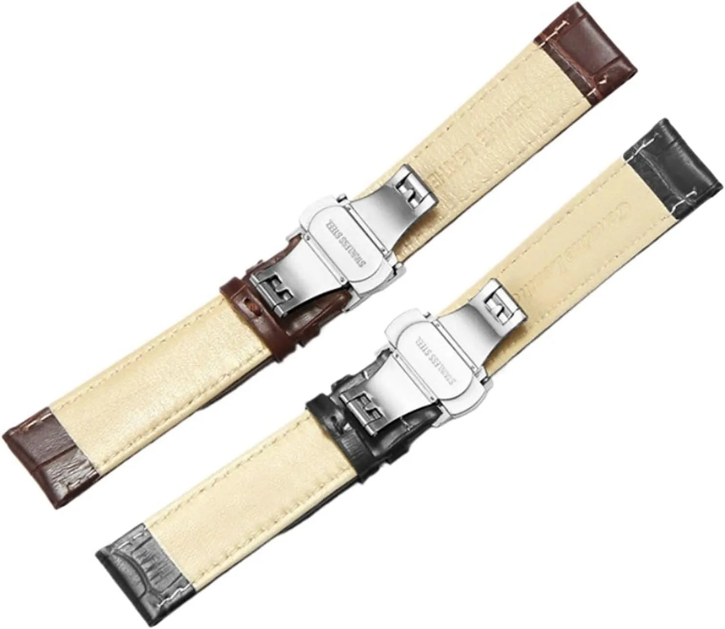 21mm 22mm 24mm Smart enormous convert flattish rain Watch Band Quick Release Unisex Genuine Leather Watch Strap 12mm 14mm 16mm 18mm 20mm 