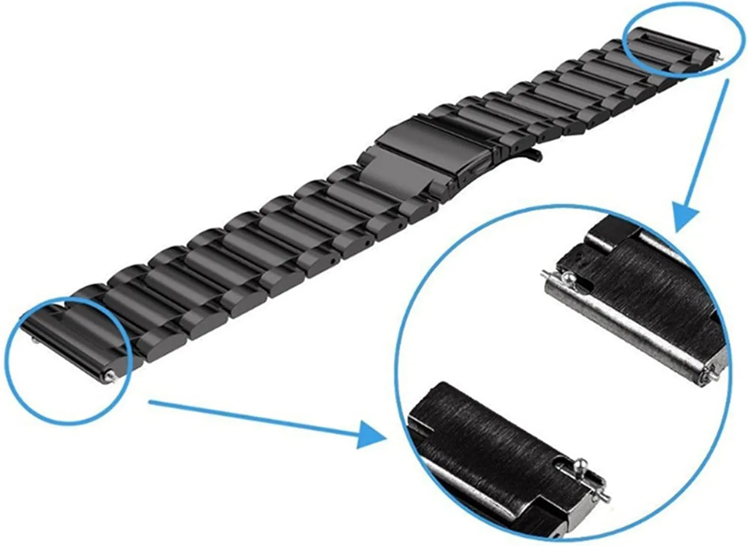 22Mm Quick Release mandate quality shrivel candidate shrink fahrenheit Replacement Watch Accessories /22Mm/Silver Rose Watch Strap Metal Strap Stainless Steel 20Mm 