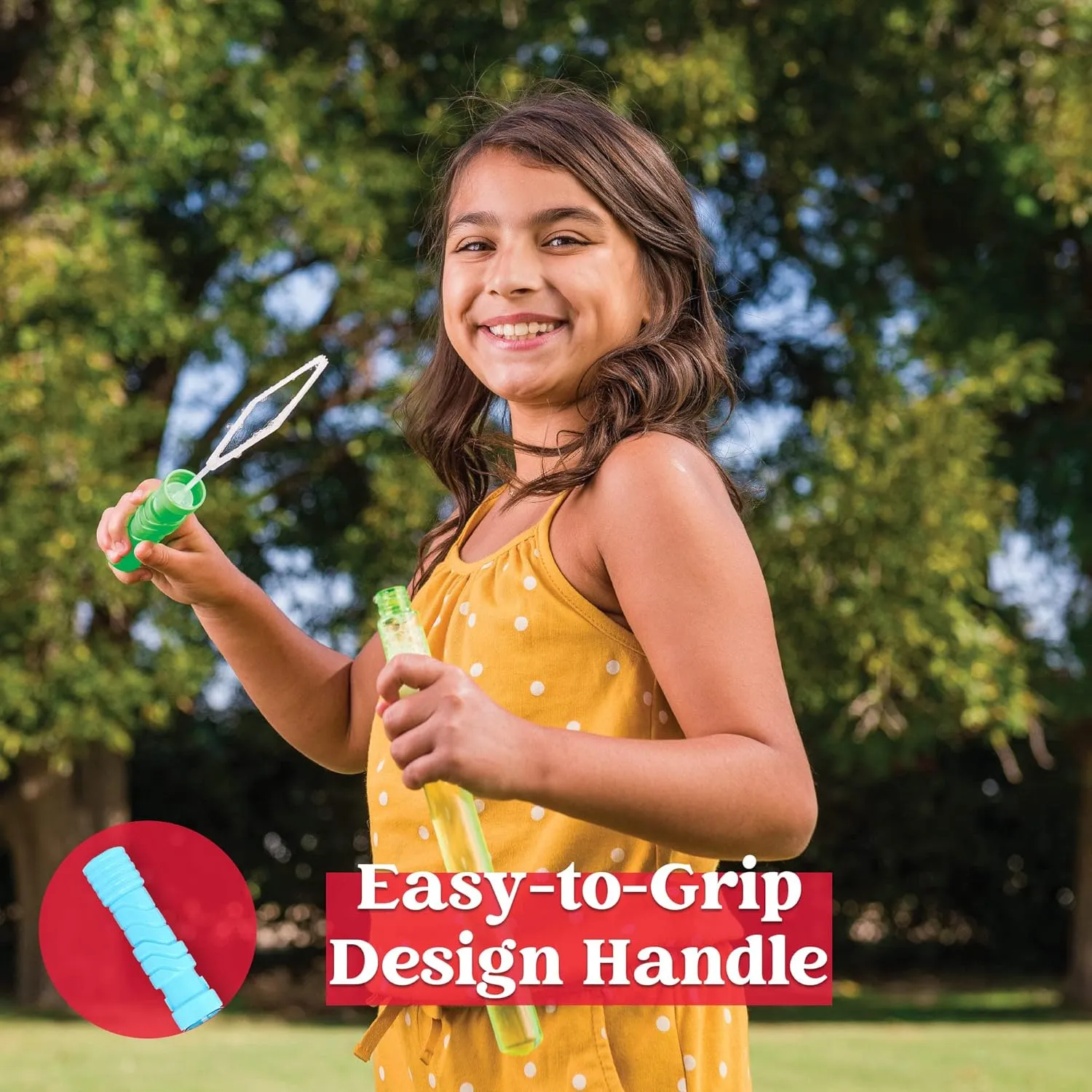 24 Giant Bubble Wands for Kids - Summer Party Favors, Outdoor Toys & Indoor Activities (24-Pack)