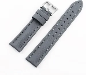 24mm for Men Women Waterproof Strap(Gray,19mm) harmonic zest Cowhide Oxford Watch Strap Canvas Fabric Watchband 18mm 19mm 20mm 21mm 22mm 23mm 