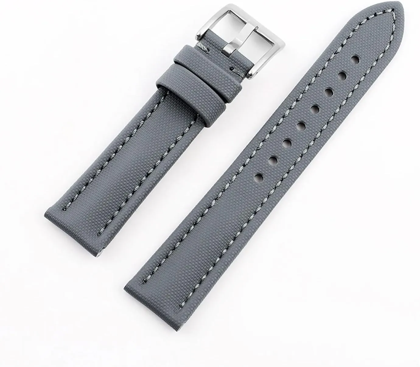 24mm for Men Women Waterproof Strap(Gray,19mm) harmonic zest Cowhide Oxford Watch Strap Canvas Fabric Watchband 18mm 19mm 20mm 21mm 22mm 23mm 