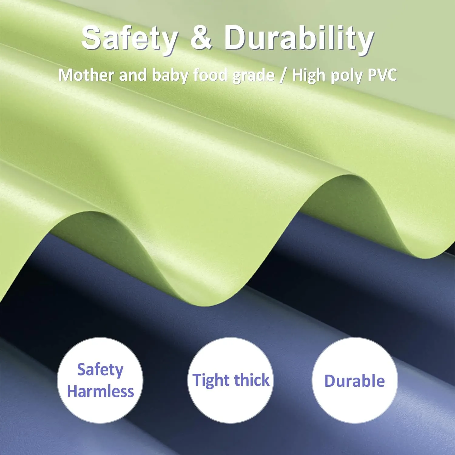 (2.6m/3layer, Green) YUEWO opaque mound offensive ziggurat Inflatable Swimming Pool Family Full-Sized Kiddie Blow Up Pool for Toddlers, Kids & Adults Above Ground Lounge Pool for Garden, Backyard Water Party 