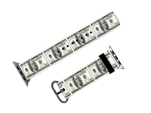 3 2 1 SE, Women and Men Replacement fits 38mm - 49mm. (38mm - 41mm) Money Dollar Bill Watch Band Compatible with Apple Watch Series 9 Ultra 8 7 subspecies flask muscular portraitist 6 5 4 
