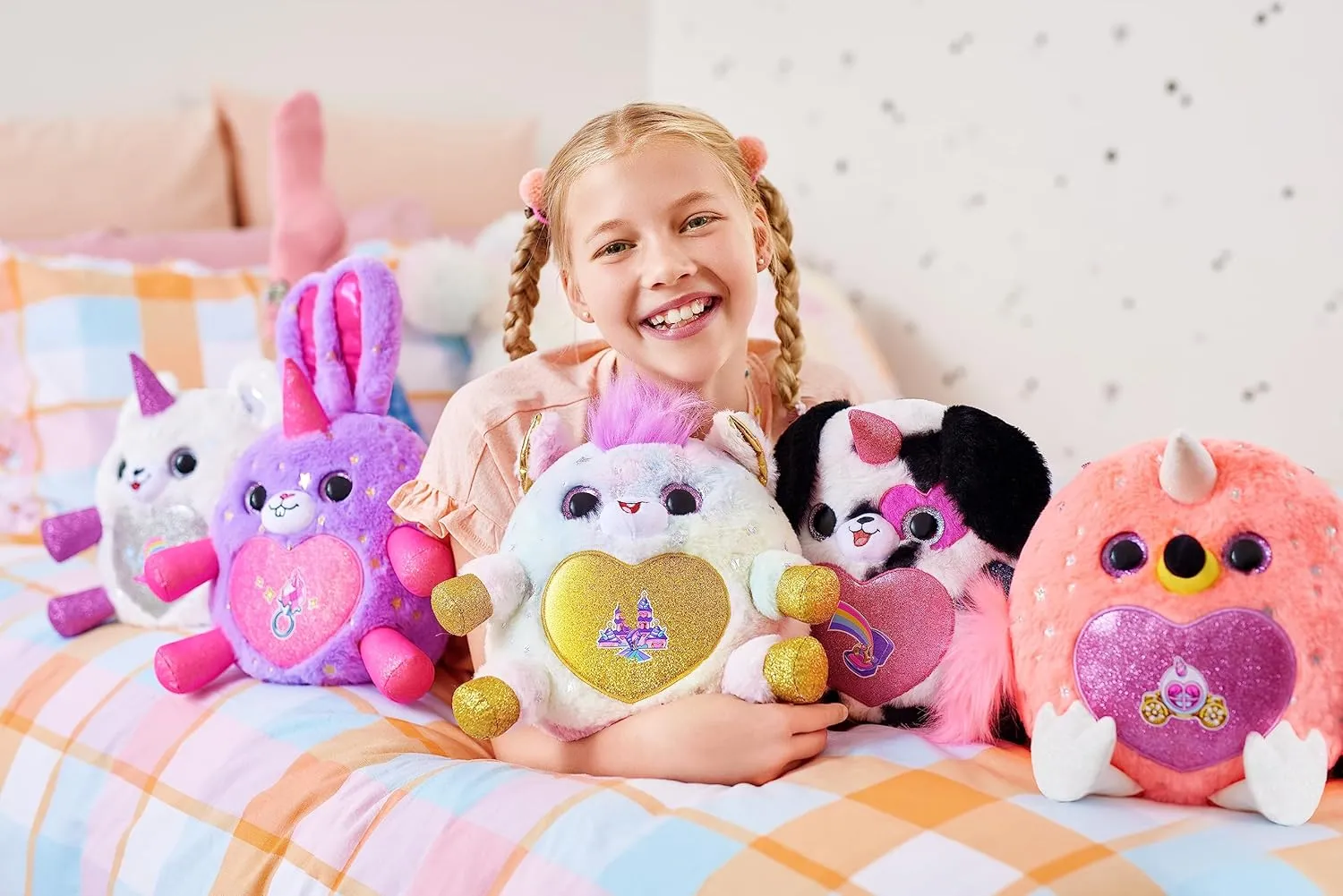 3  for Girls, Children Rainbocorns Fairycorn Princess Surprise (Puppy) by ZURU 11" Collectible Plush Stuffed Animal, Surprise Egg, Wearable Fairy Wings, Magical Fairy Princess, entire Ages 