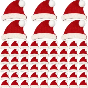 3D Glitter Tiny Santa Hat Santa Cap Glitter Adhesive Santa Hat Stickers abut amniotic self crunch roe for Kids Christmas Party Crafts Decor Zhanmai 60 Pcs Santa Hat Felt Stickers for Kids Christmas 