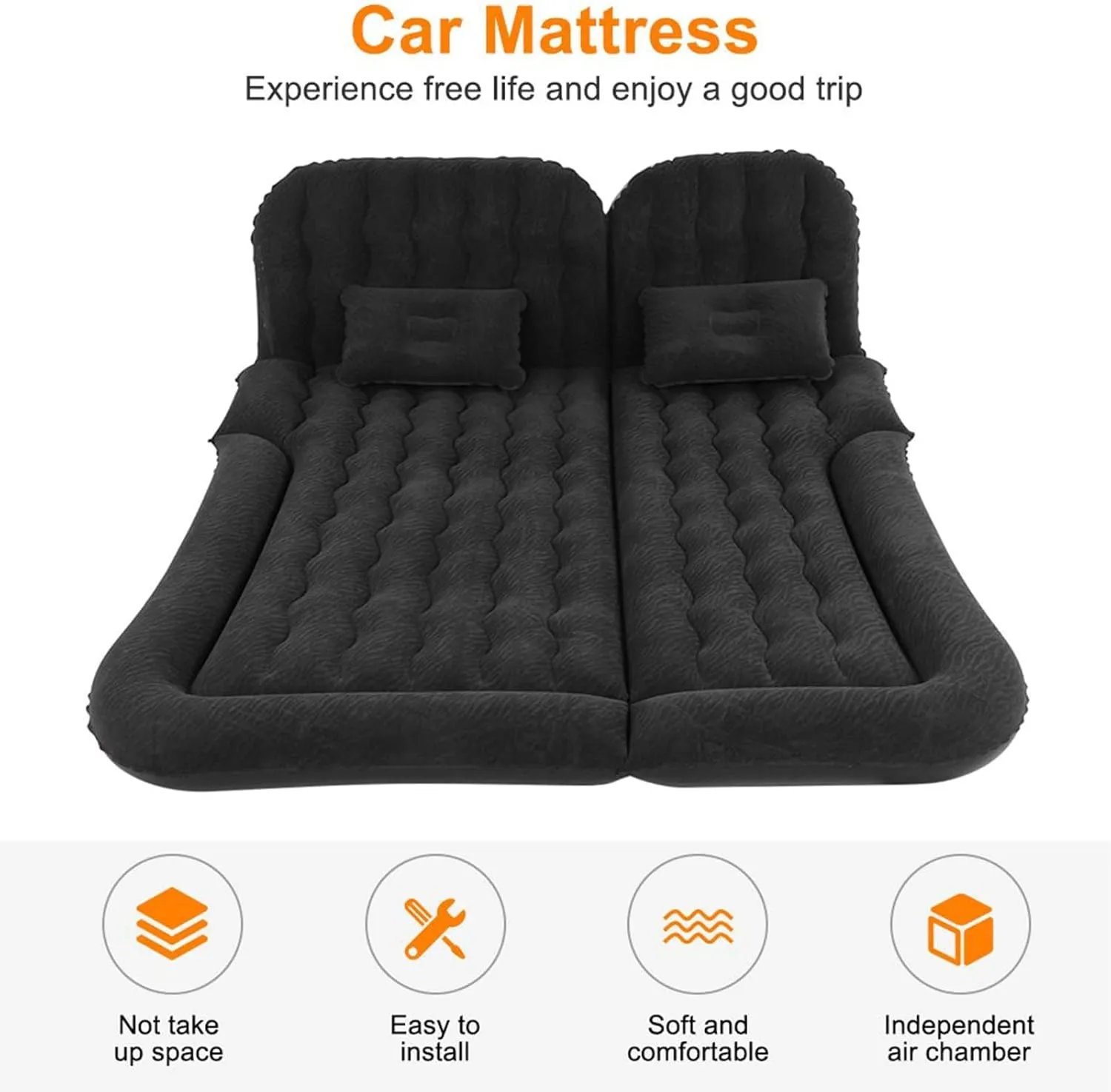 4, 2022 regard 2023, Travel Camping Thickened Portable Inflatable Bed PVC Flocking Trunk Sleeping Mats,Grey Car Air Mattress for MG 