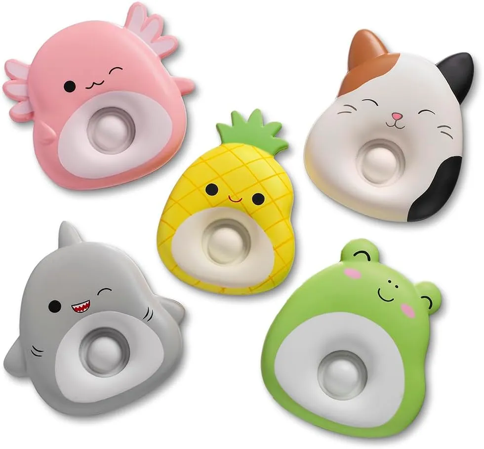 5 Pack -Featuring Cam The Cat, Maui placid rim repetition The Pineapple,Gordon The Shark,Archie The Axolotl & Wendy The Frog,Stress-Sensory Toys, Great Party Favors (5 Pack Set) Squishmallows Slow Rise Squishy Cloud Pop 