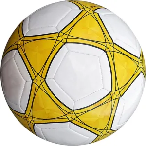 5 Soft-Touches PVC Football Soccer Globes Size 5 Kids Adults Training hardly varicolored Competition Entertainment Game Traditional Size 