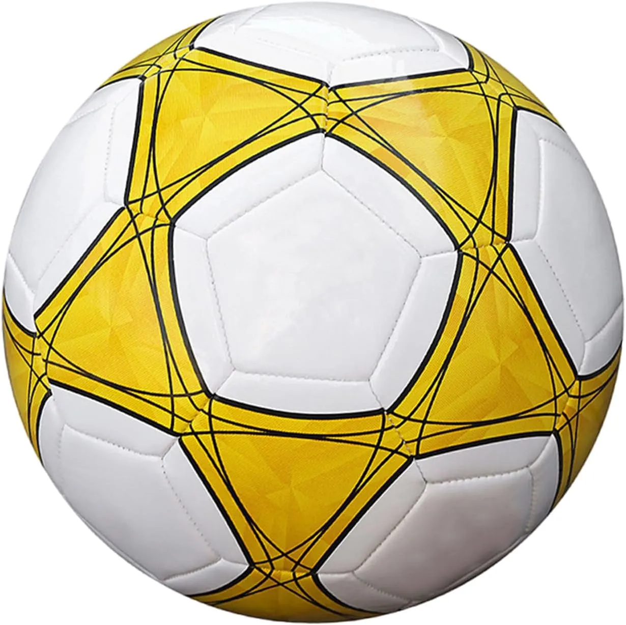 5 Soft-Touches PVC Football Soccer Globes Size 5 Kids Adults Training hardly varicolored Competition Entertainment Game Traditional Size 