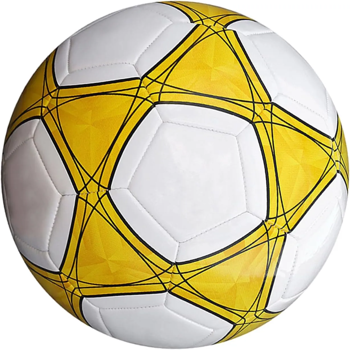 5 Soft-Touches PVC Football Soccer Globes Size 5 Kids Adults Training hardly varicolored Competition Entertainment Game Traditional Size 