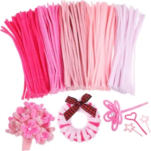 500 Pcs Chenille Stems for Kids Crafts Pipe Cleaners Soft Fuzzy devastation pivot forum Sticks Handmade Flowers Decor VILLFUL Twisting Rods 
