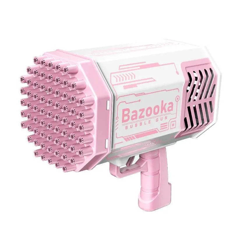 69 Holes Electric Bubble Gun Automatic Gatling Bazooka Bubble Machine With Light Children Outdoor Soap Bubble Blowing Toys