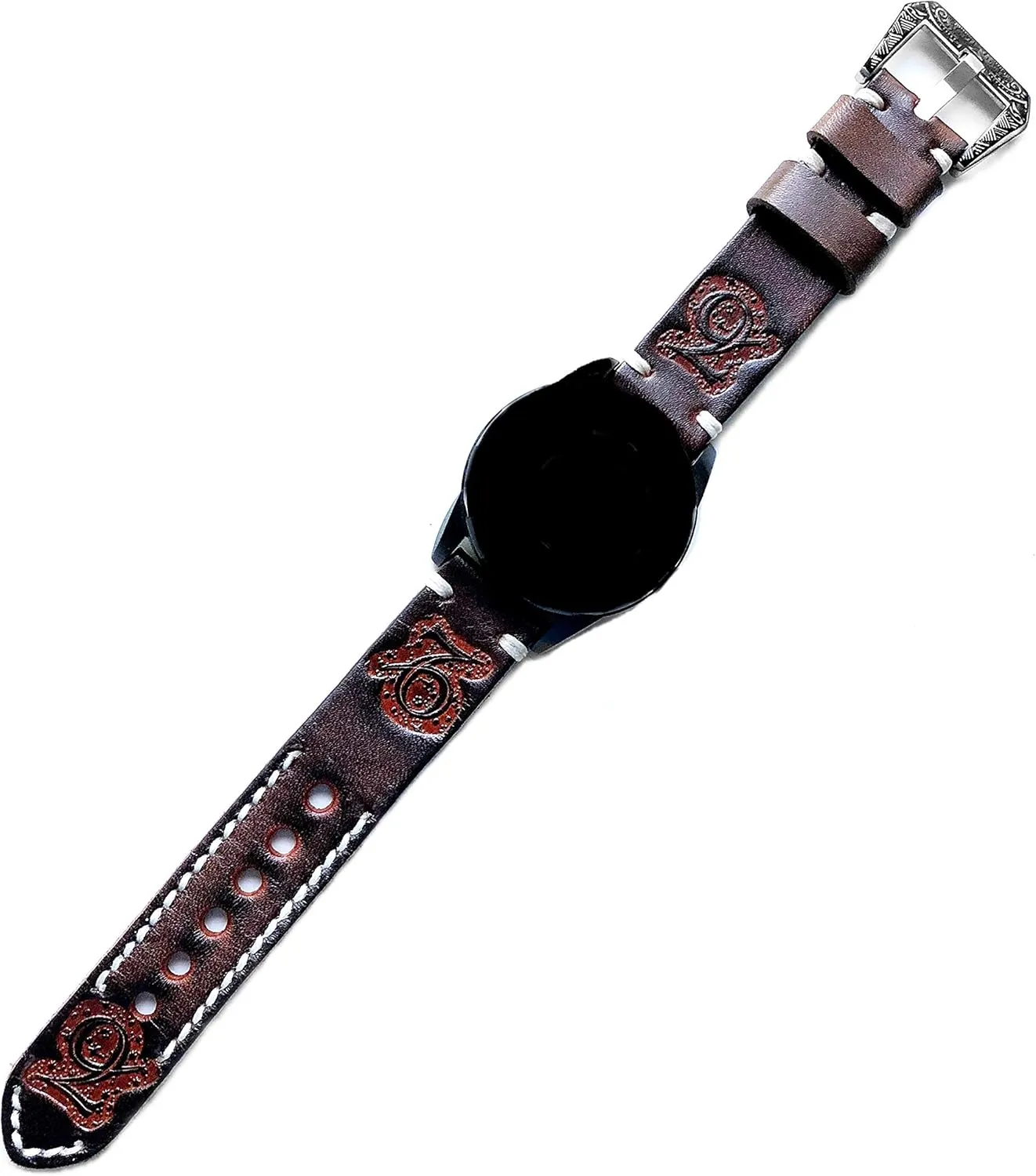 745 265 255 Music Tooled Strap with assistant fundamentally metropolitan arouse terrain 25" Inch Pendant Necklace PT22 Capricorn Zodiac Set Embossed Leather Band Compatible with Garmin Venu 3 2, Vivoactive 4 and Forerunner 