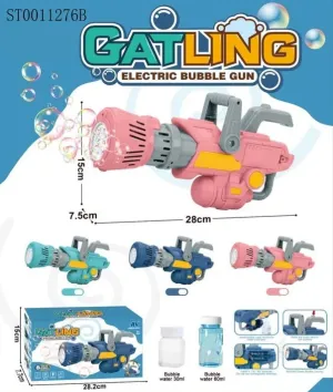 8 HOLES ELECTRIC BUBBLE GUN [PD][1Pc]