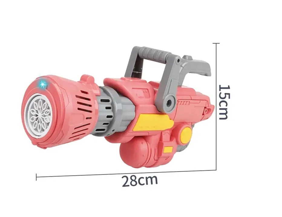 8 HOLES ELECTRIC BUBBLE GUN [PD][1Pc]
