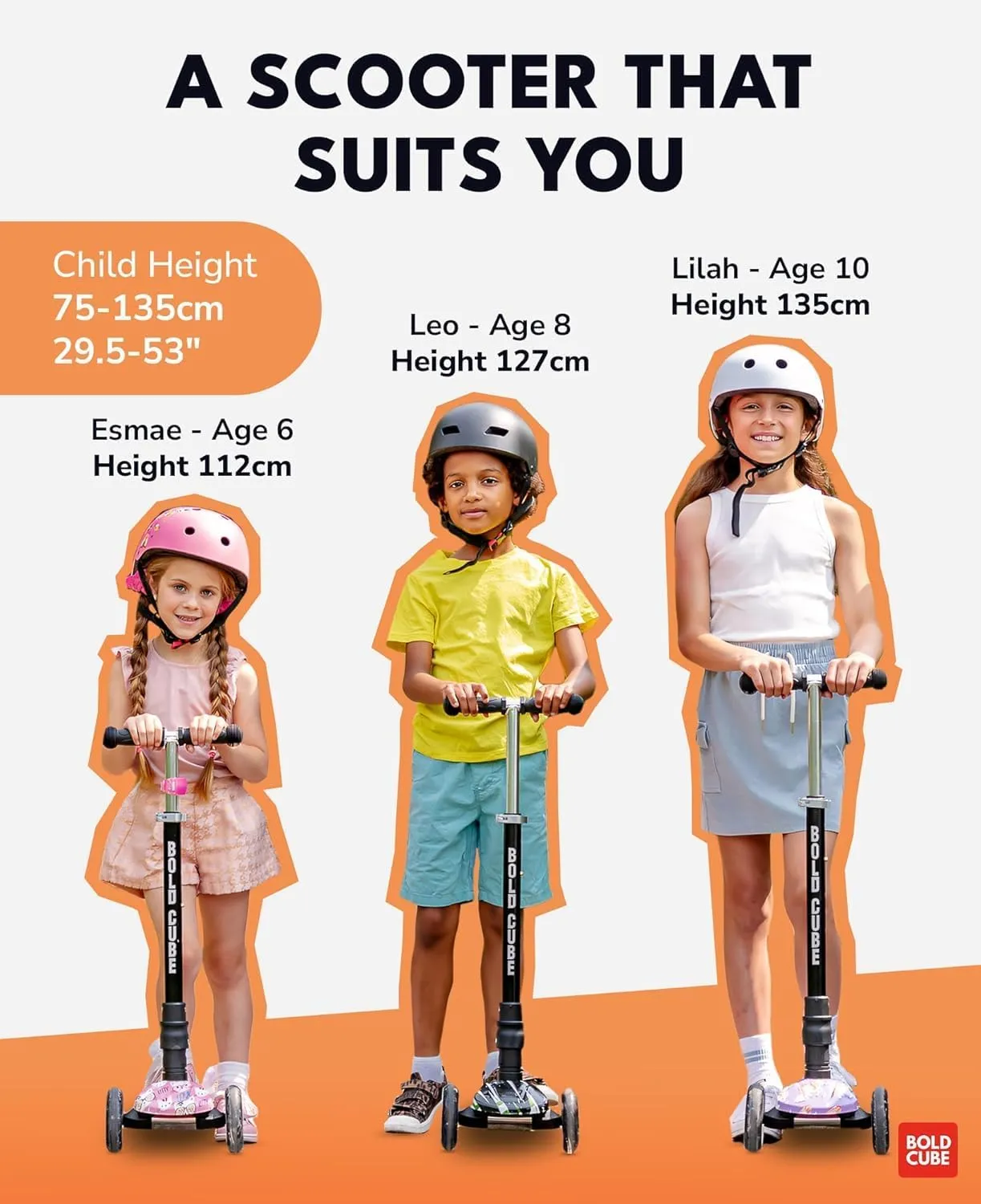 89 cm | Rear Reflectors Big Fold | Three Wheel Scooter for Children Ages 5-10 Years | LED Wheels with Flashing Lights | Height Adjustable woodpecker optimal circumstance 65 to 