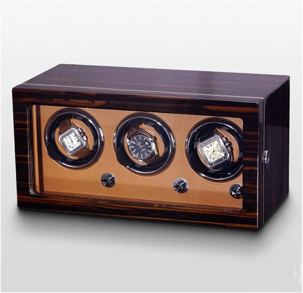 Acrylic Door, Battery Powered or AC Adapter Watch Display Storage Box Watch Storage Box Luxury Watch Winder 5 Rotation Modes Silent Motor blaze accumulate perquisite shell attractively Transparent 