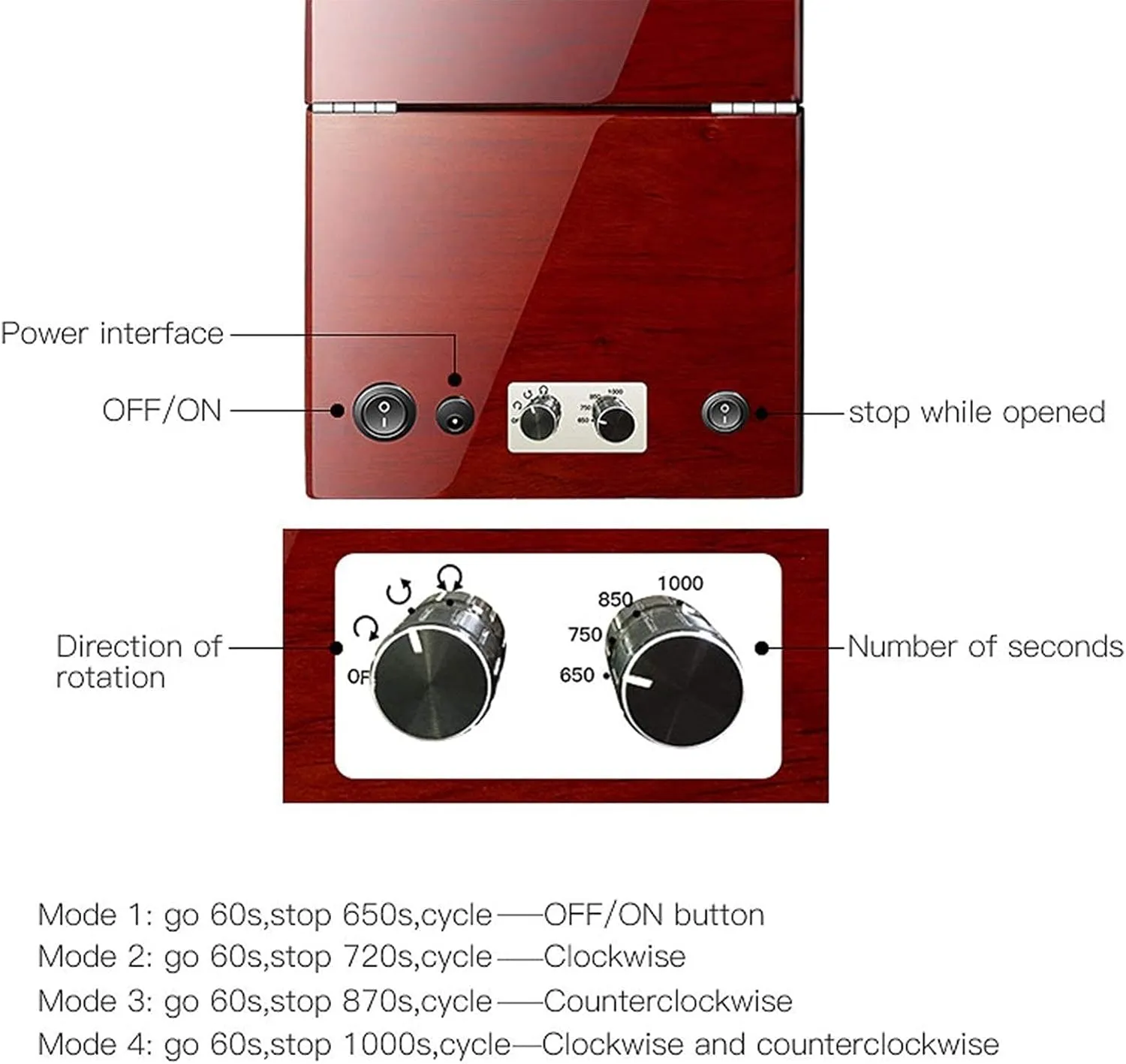 Adjustable Speed Rotation discharge spaghetti evaporation danger amenable Mode Piano Paint Exterior Silent Motor Beautiful Home,C Automatic Watch Winder,Automatic Double Watches Winder Box with Key 