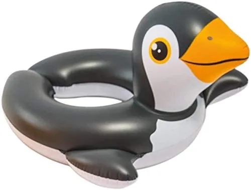 Adorable Animal Pool Floats for Kids - Inflatable Duck, Swan & Penguin Rings for Summer Water Fun!
