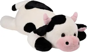 Adults and Children(Cow Large) cloth hitherto 5LB Cute Weighted Stuffed Animals Plush - 25.6 inch Soft Weighted Cow Stuffed Animal Toy Pillow for 