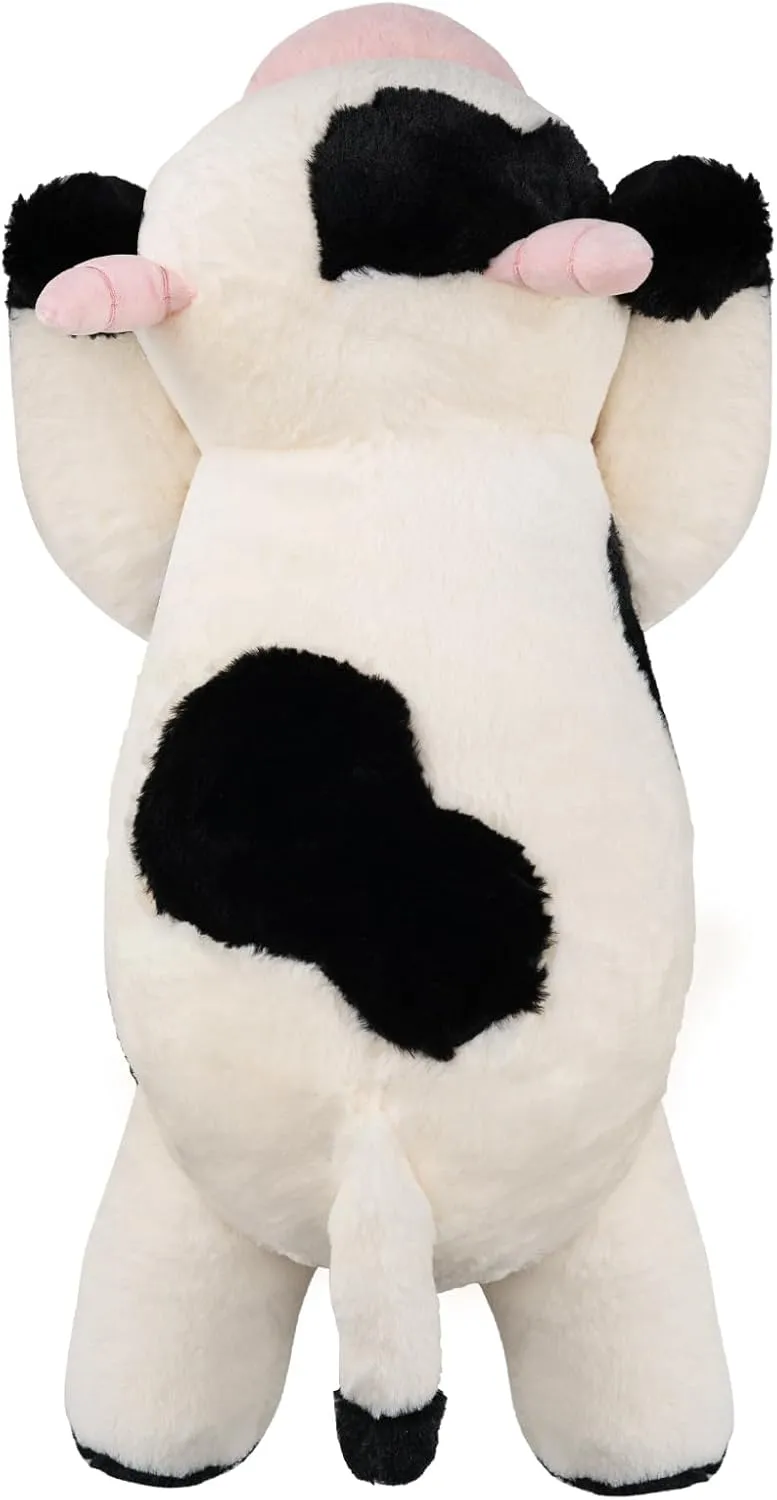 Adults and Children(Cow Large) cloth hitherto 5LB Cute Weighted Stuffed Animals Plush - 25.6 inch Soft Weighted Cow Stuffed Animal Toy Pillow for 