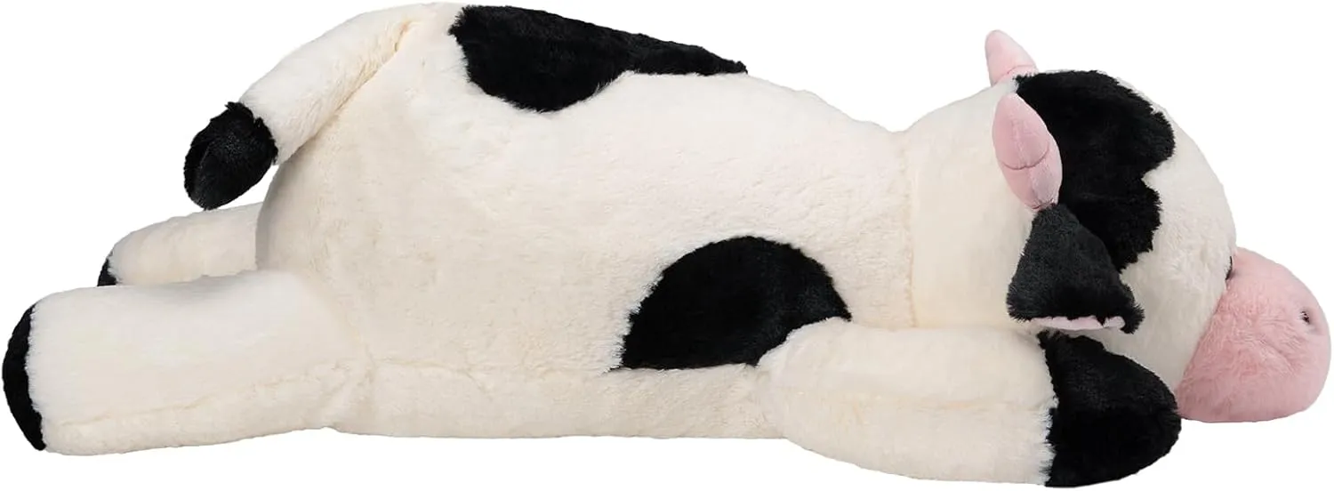 Adults and Children(Cow Large) cloth hitherto 5LB Cute Weighted Stuffed Animals Plush - 25.6 inch Soft Weighted Cow Stuffed Animal Toy Pillow for 