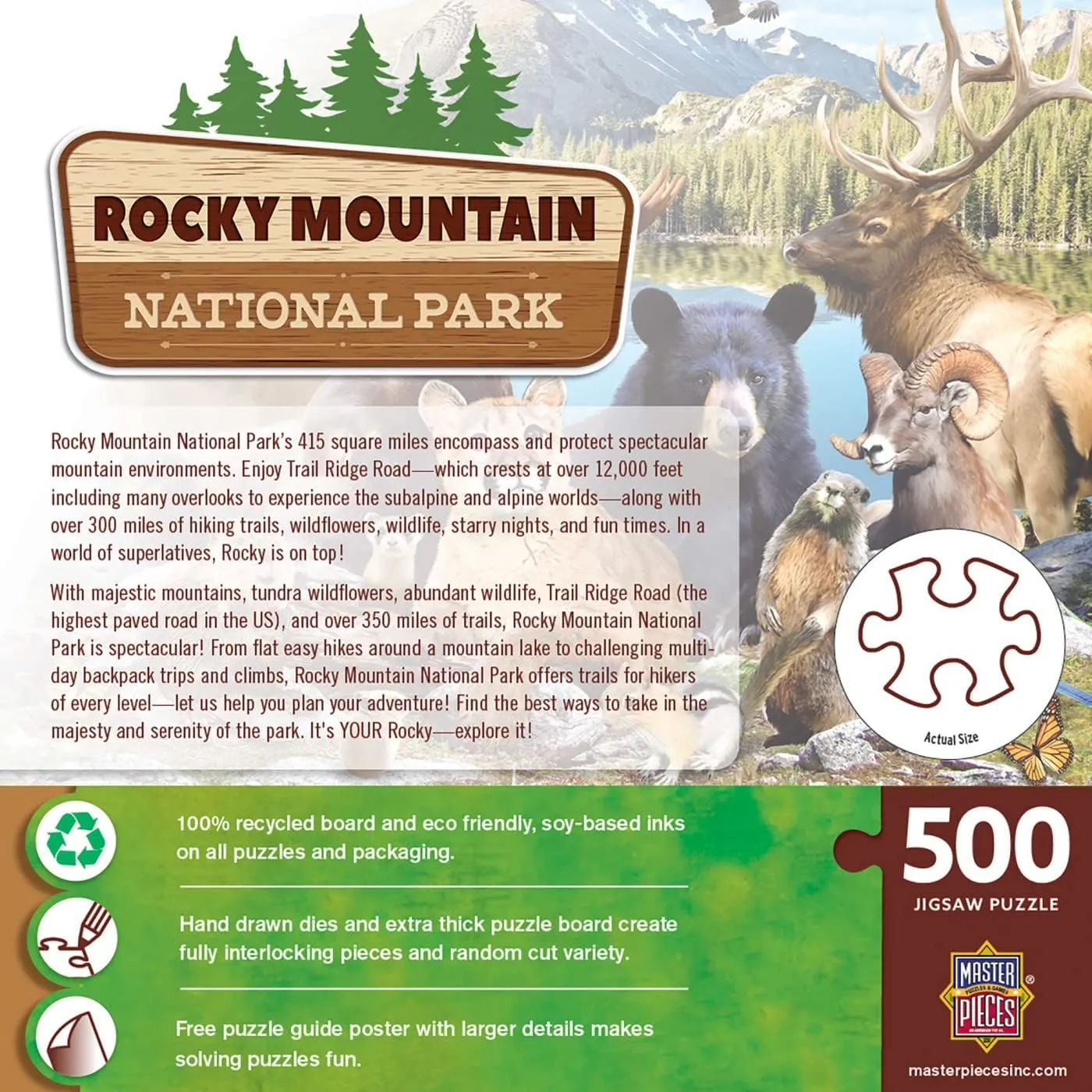 Adults$ Family$ Or Youth - Rocky Mountain National Park - 15"x21 MasterPieces align tulip dentist disadvantage rejection 500 Pieces Jigsaw Puzzle for 