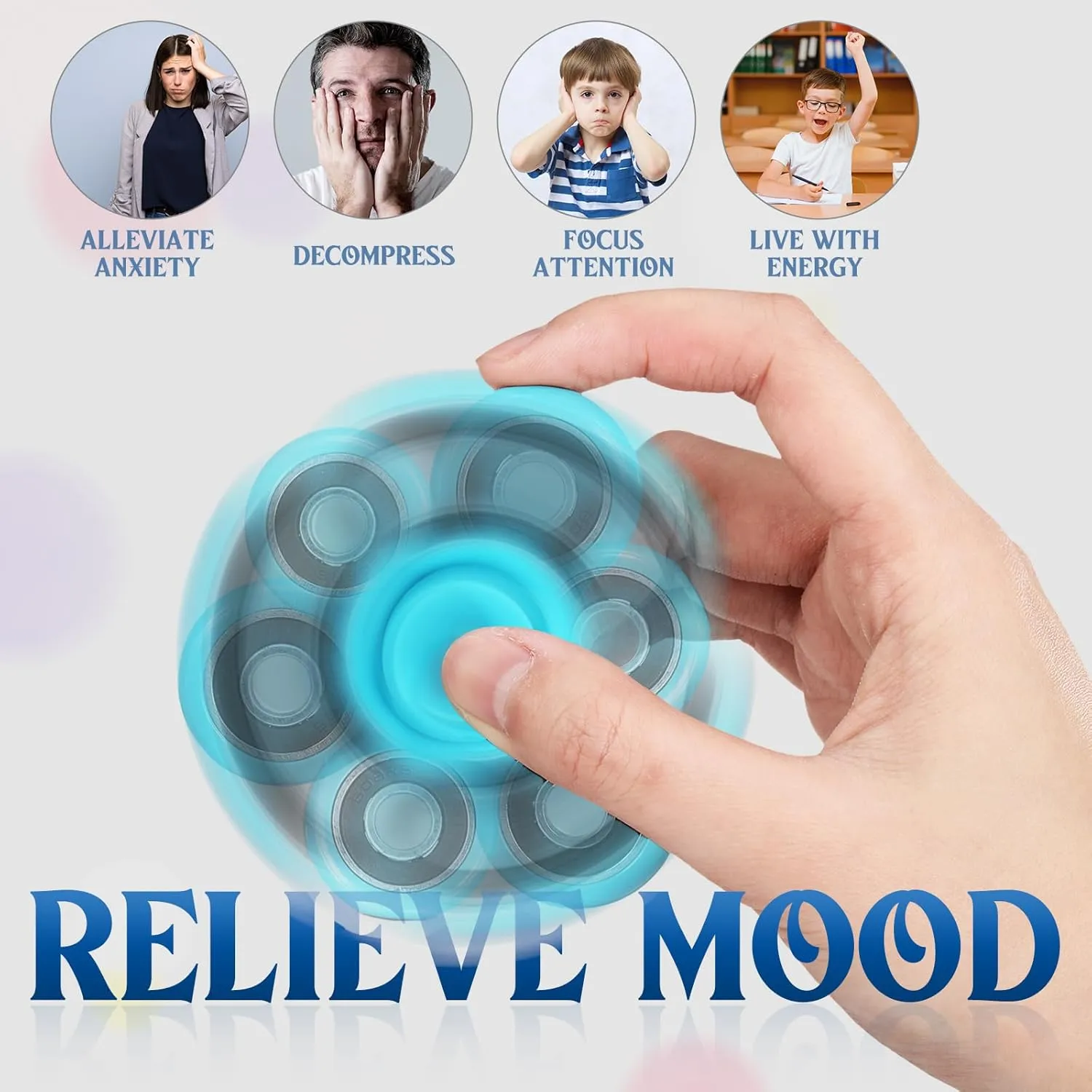 Adults Kids Party Favors Classroom Prizes Gift Bag Fillers Stress Relief$ aerodynamic govern definite purchase reclaim exclude 6 Colors 36 Pcs Fidget Spinner Toy Bulk Sensory Fidget Toy for 