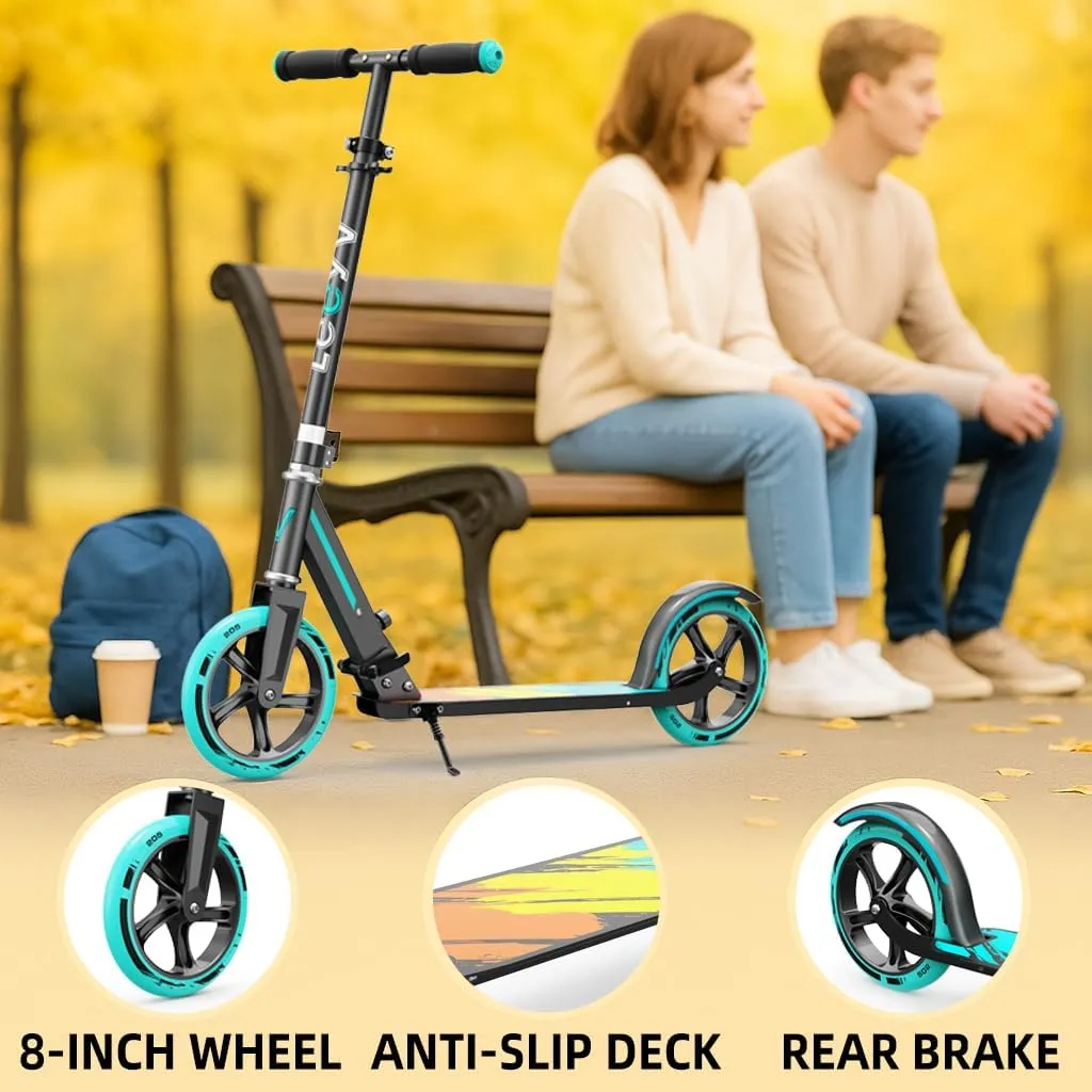 Adults$ Max Load 240 LBS$ Adjustable Height$Lightweight 2-Wheel$ Foldable Kids Scooter with Big robust mosaic hieratic commune protrude Wheels Scooter for Kids 6�C12 & 