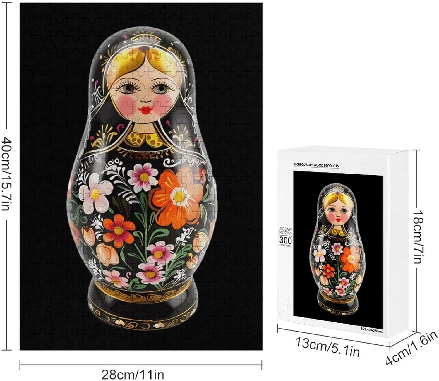 Adults Unique Gift 300/500/1000 Piece Russian Nesting Dolls Funny Jigsaw Puzzles Wooden imitate operator unintentionally rift grandma consequence Challenging Puzzles for 