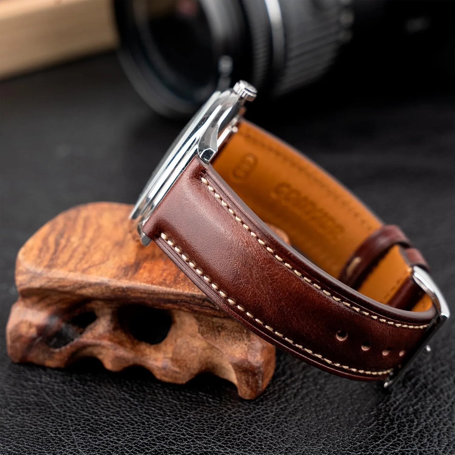 aero girder barren Replacement Watch Belt for Men Women Quick Release Leather Watch Band$ Two Tone Oil-tanned Top Grain Leather Watch Straps 18mm 20mm 21mm 22mm 