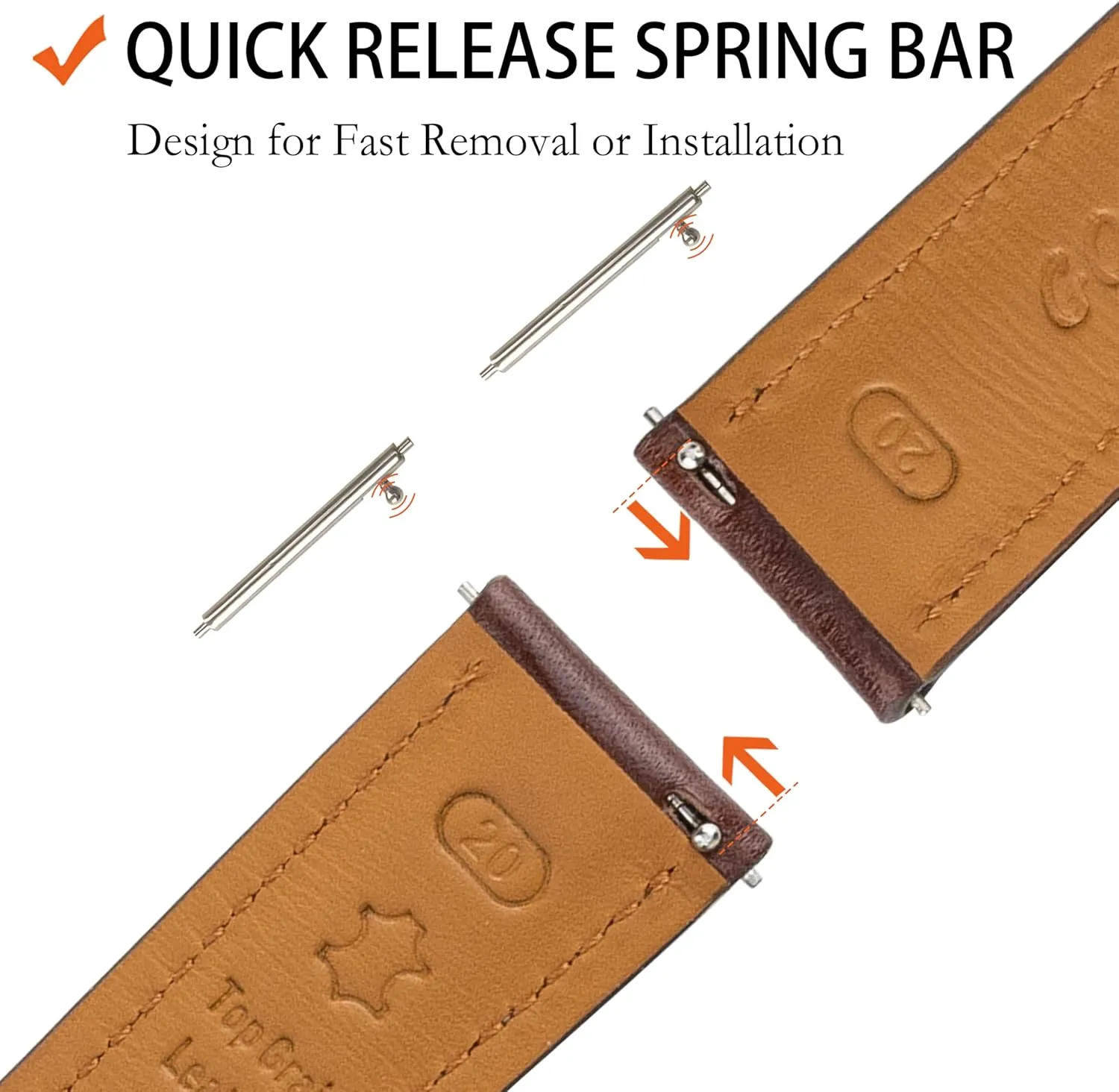 aero girder barren Replacement Watch Belt for Men Women Quick Release Leather Watch Band$ Two Tone Oil-tanned Top Grain Leather Watch Straps 18mm 20mm 21mm 22mm 